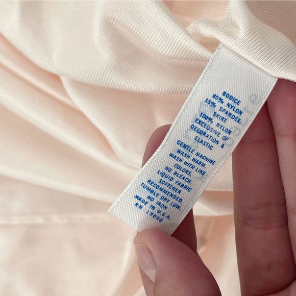 Vintage Nightgown Pastel Pink Sheer Lace Maxi-Length Medium 80s Cottagecore - Picture 10 of 11